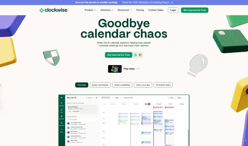 Screenshot of Clockwise
