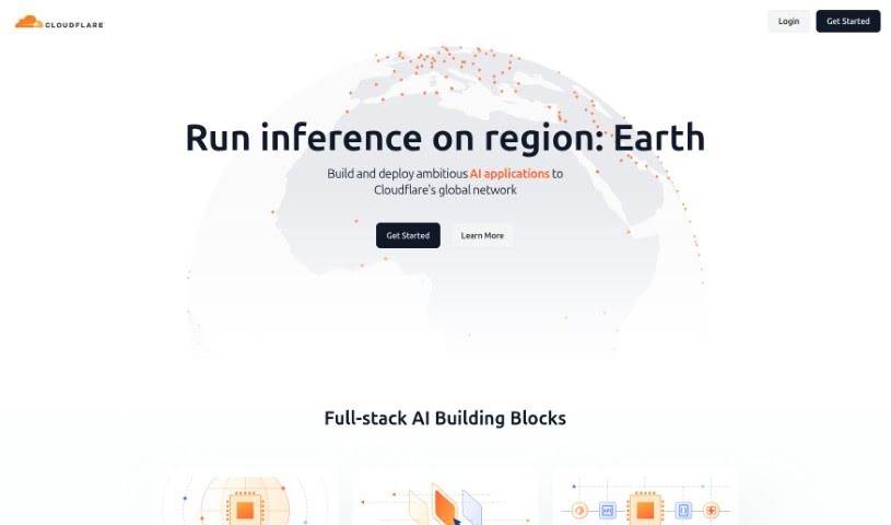 Screenshot of Cloudflare
