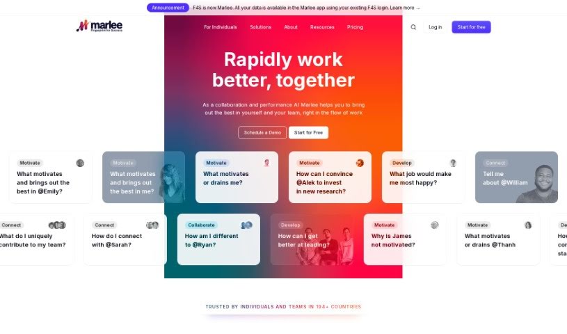 Screenshot of Coach Marlee
