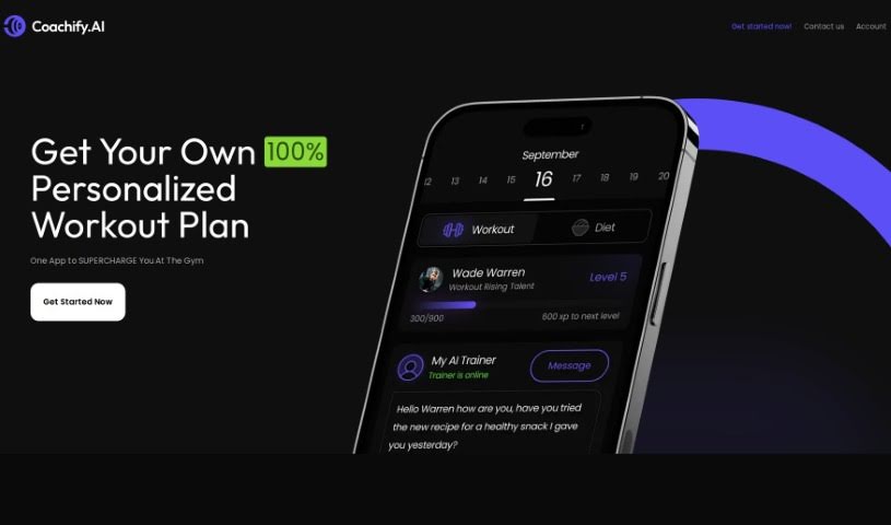 Screenshot of Coachify