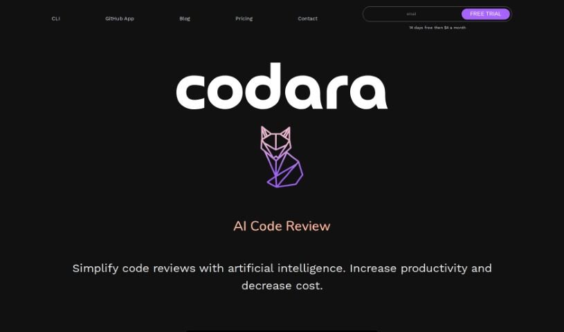 Screenshot of Codara