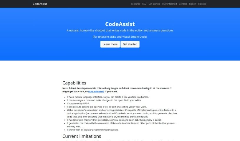 Screenshot of CodeAssist