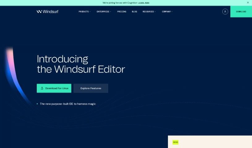 Screenshot of Codeium