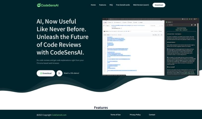 Screenshot of CodeSensAI