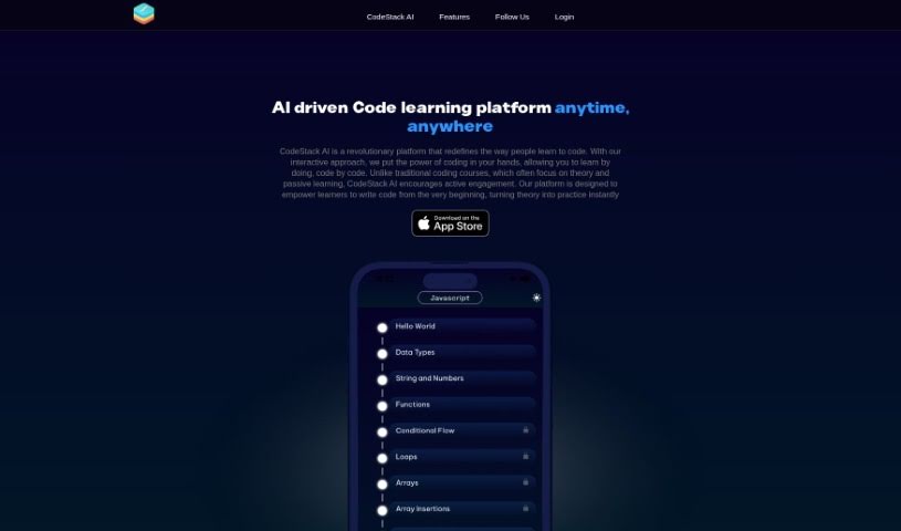 Screenshot of CodeStack AI
