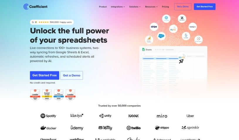 Screenshot of Coefficient
