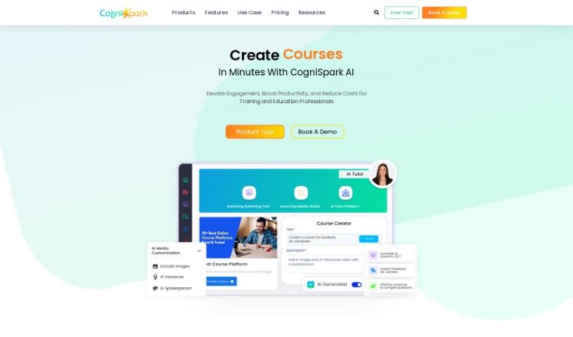Screenshot of CogniSpark AI