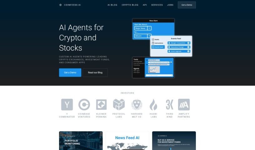 Screenshot of Coinfeeds