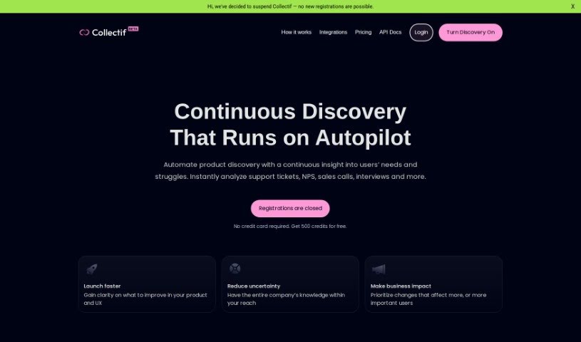 Screenshot of Collectif