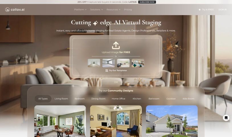 Screenshot of Collov AI