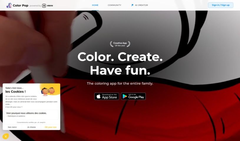 Screenshot of Color Pop
