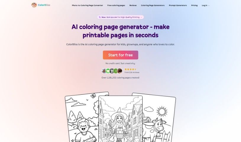Screenshot of Colorbliss