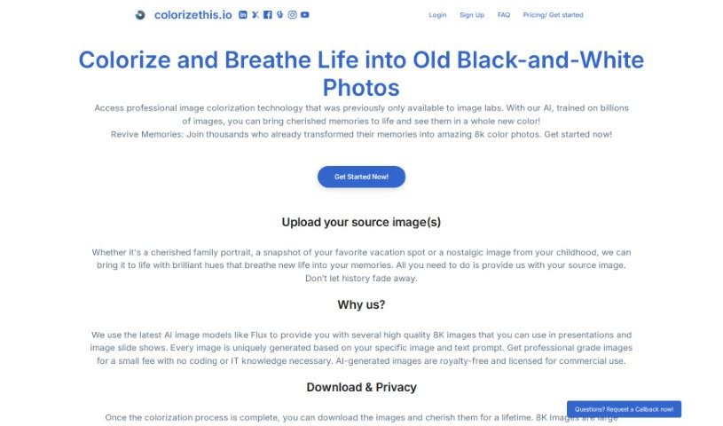 Screenshot of Colorizethis