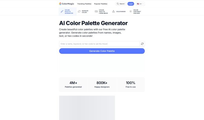 Screenshot of ColorMagic