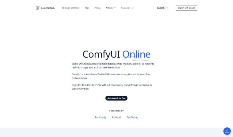 Screenshot of Comfyui Web