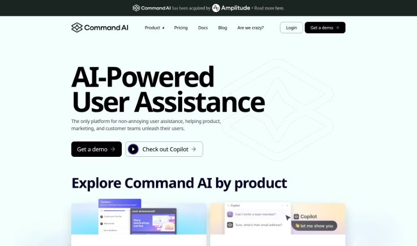 Screenshot of Commandbar