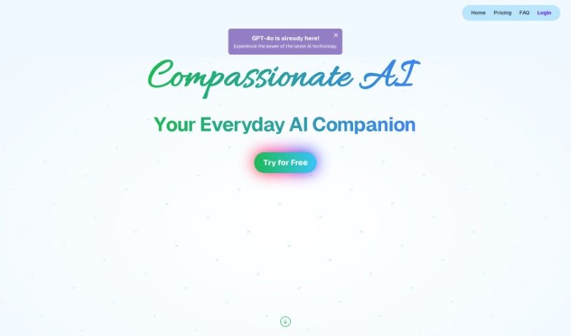 Screenshot of Compassionate Ai