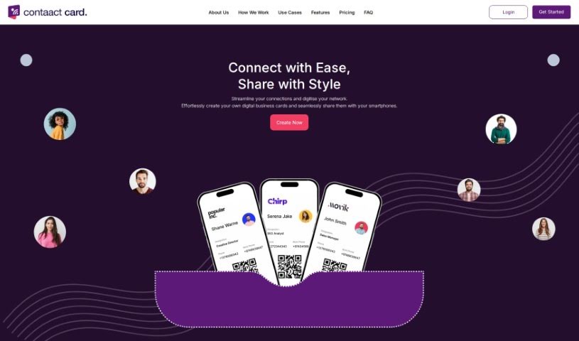 Screenshot of Contaact Card