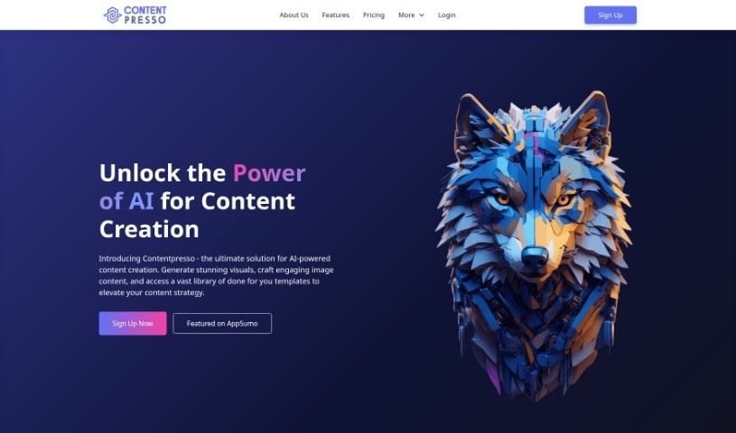 Screenshot of Contentpresso