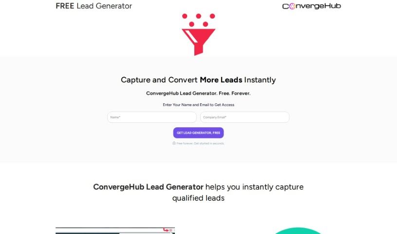 Screenshot of ConvergeHub