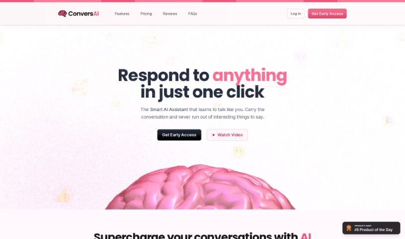 Screenshot of ConversAI