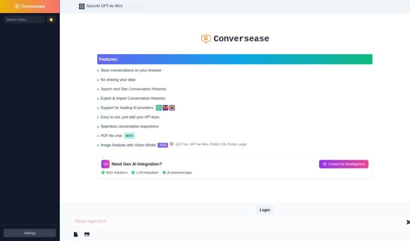 Screenshot of Conversease