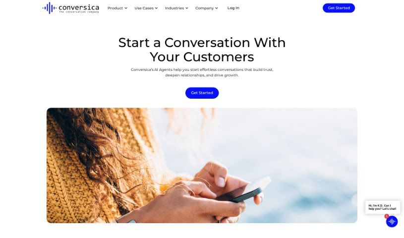 Screenshot of Conversica