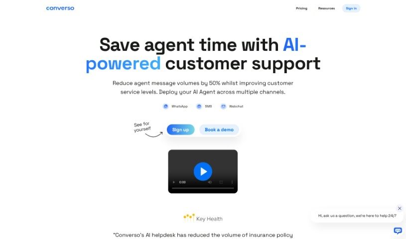 Screenshot of Converso.io