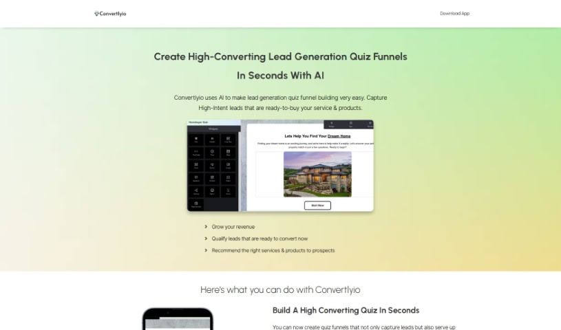 Screenshot of Convertlyio
