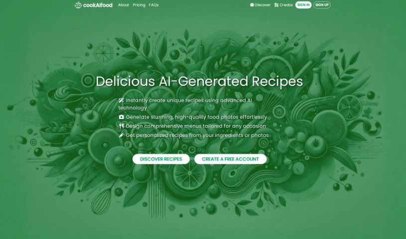 Screenshot of cookAIfood