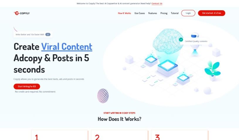 Screenshot of Copyly