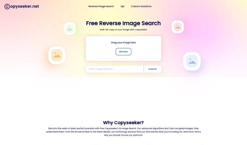 Screenshot of Copyseeker