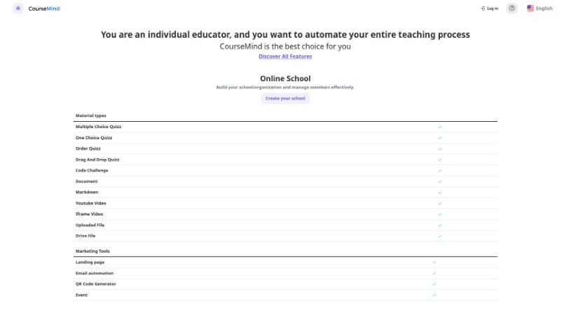 Screenshot of CourseMind
