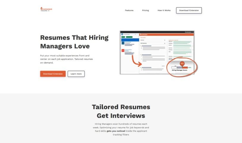 Screenshot of Crackerjack Resume
