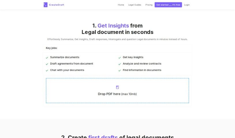 Screenshot of CreateDraft