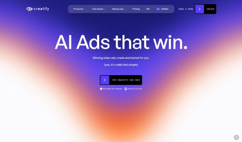 Screenshot of Creatify AI