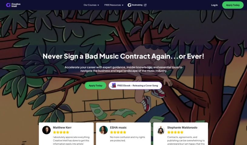 Screenshot of Creative Intell