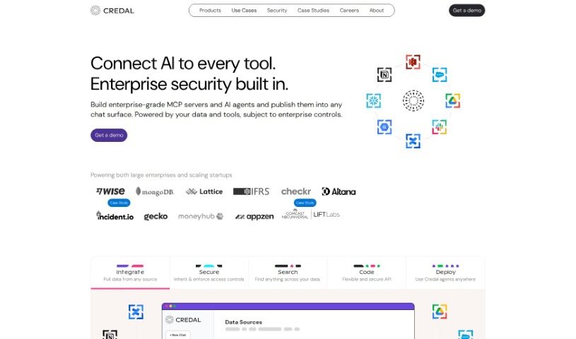 Screenshot of Credal