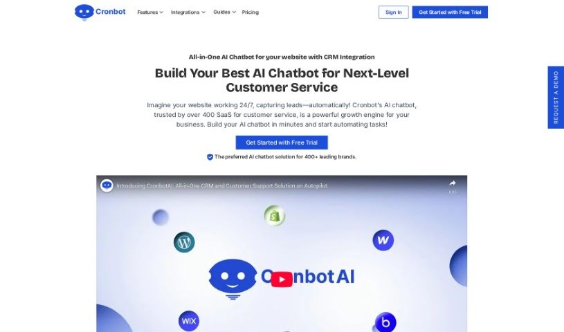 Screenshot of Cronbot