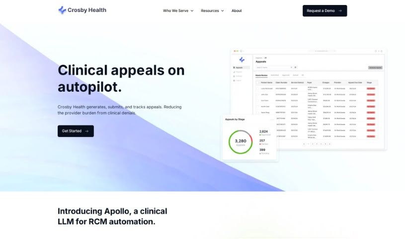 Screenshot of Crosby Health