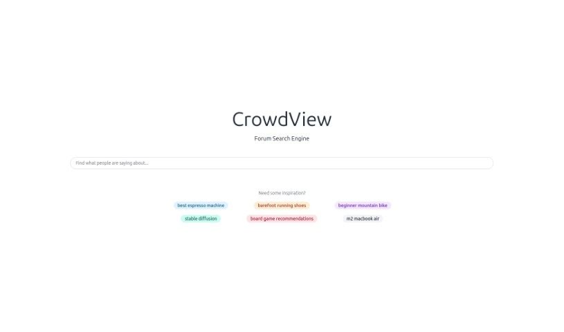 Screenshot of CrowdView