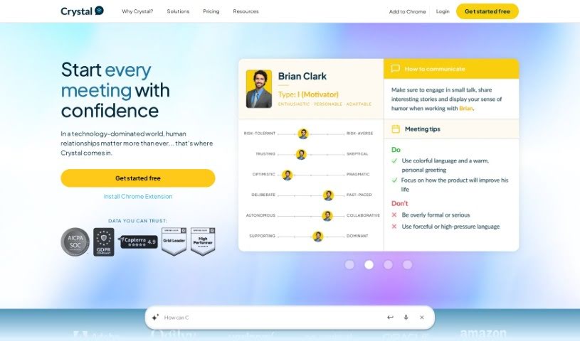 Screenshot of Crystal Knows