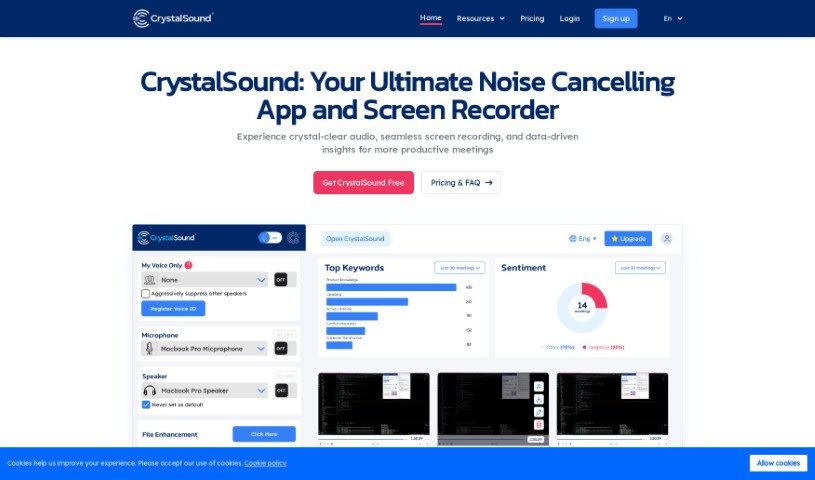Screenshot of CrystalSound