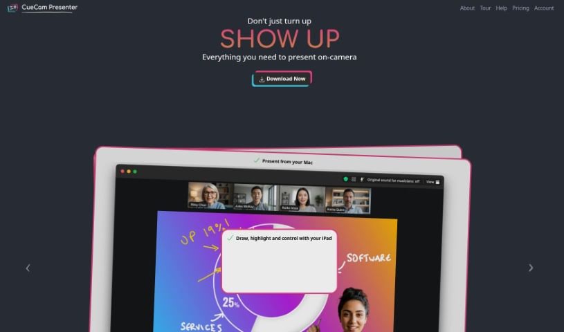 Screenshot of CueCam Presenter