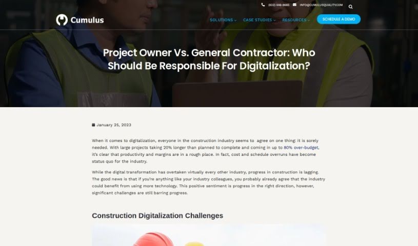 Screenshot of Cumulus Pro
