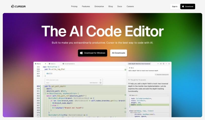 Screenshot of Cursor