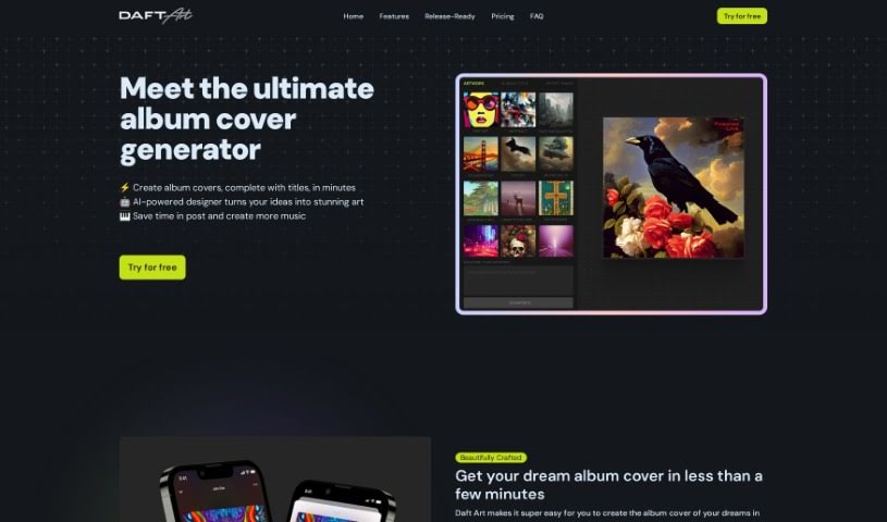 Screenshot of Daft Art