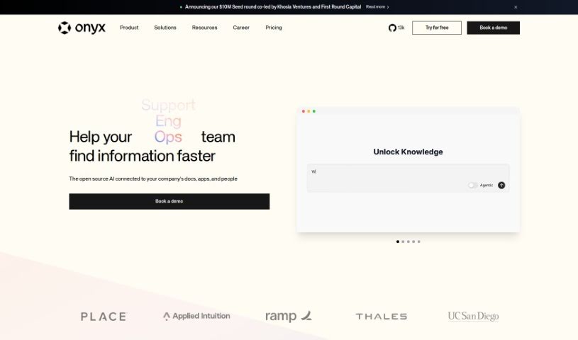 Screenshot of Danswer