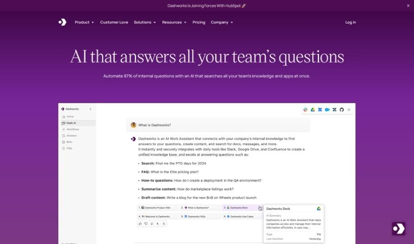 Screenshot of Dashworks
