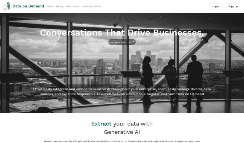 Screenshot of Data On Demand